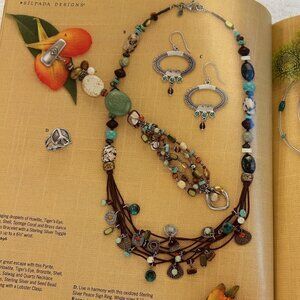 Silpada Multi Stone Beautiful Necklace and Bracelet